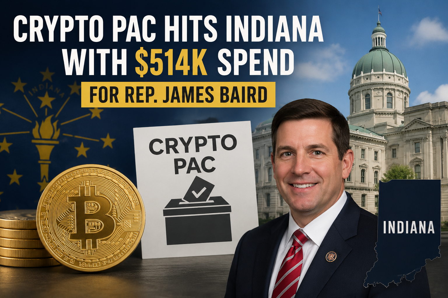 Crypto PAC Spends $514K Backing James Baird