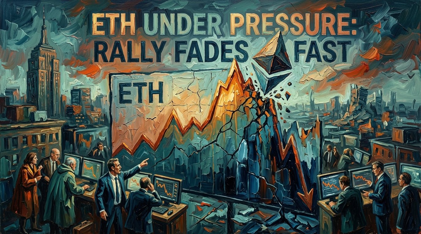 Ethereum Under Pressure as Rally Fades Fast